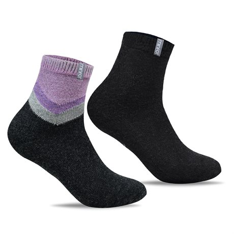 Product Image for Minfot Anti-skli Ullstrømper Cosy Viola 2-pak