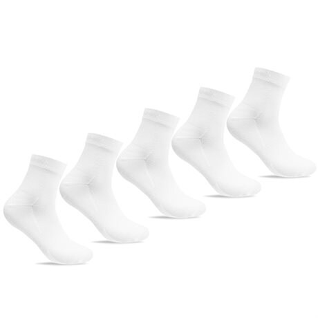 Product Image for Minfot Bambustrømper Quarter Hvit 5-pak