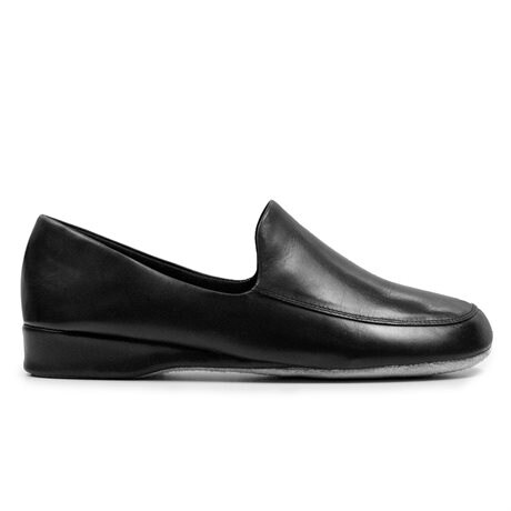 Product Image for Minfot Herretøfler Hans Skinn Hælkappe Svart