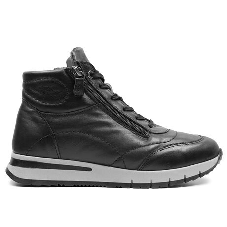 Product Image for Minfot Pim Høy Sneaker Bred Skinn Svart