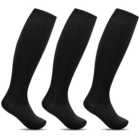 Product Image for Minfot Støttestrømper Brede Bambu Svart 3-pk