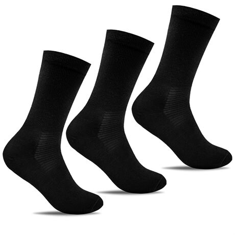 Product Image for Minfot Strømper Merinoull Svart 3-pk