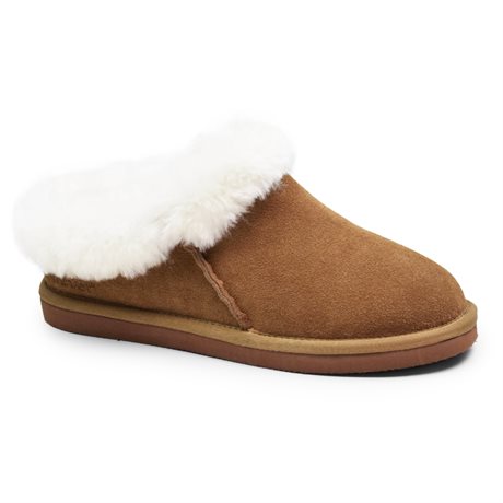 Product Image for Minfot Tøfler Saueskinn Bergen med såle Chestnut