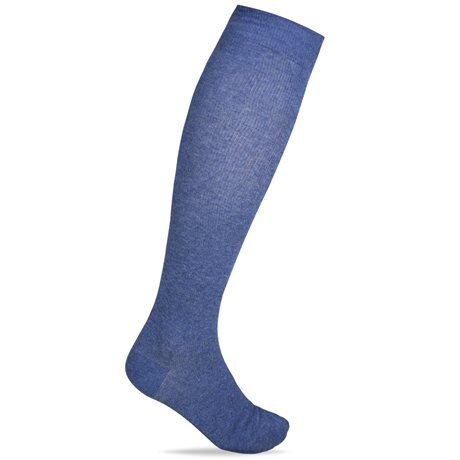 Product Image for Minfot Støttestrømper Bomull Melange Blå Eco 1-pack