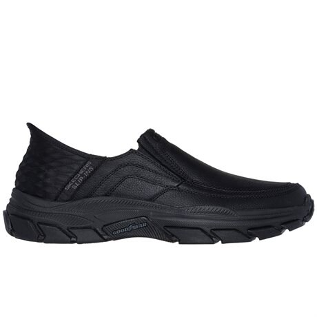 Product Image for Skechers Mens Slip-Ins Relaxed Fit Leather Black
