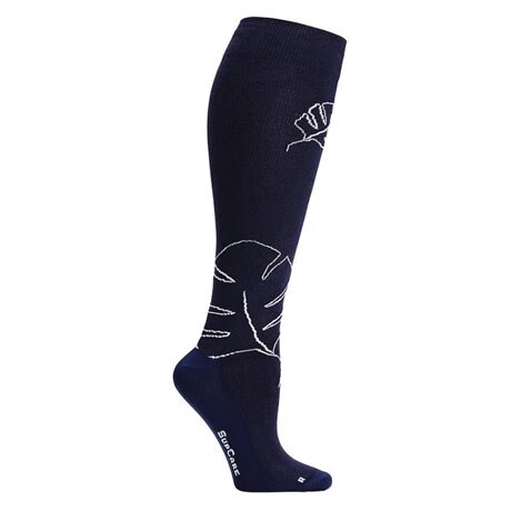 Product Image for SupCare Støttestrømper Bred Eco Bomull Monstera Navy Blue