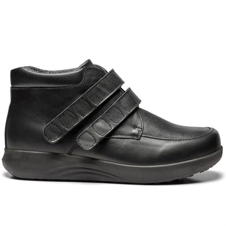 Product Image for New Feet Albert Ekstra Brede Sko Orthostretch Borrelås Svart