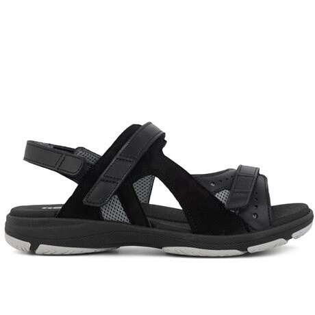 Product Image for New Feet Mille Ekstra Brede Sandaler Borrelås Dame Svart