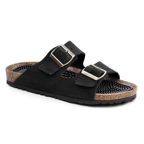 Product Image for Minfot Massasje Sandaler Bio Semsket skinn Svart