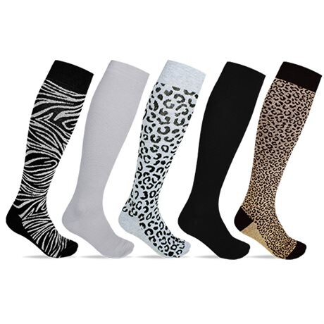 Product Image for Minfot Støttestrømper Bomull Safari 5-pk