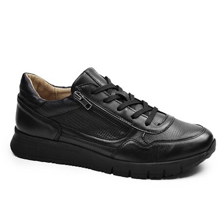 Product Image for Minfot Max Comfort Sneakers Zip Skinn Svart