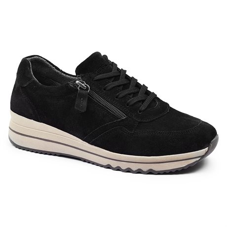 Product Image for Minfot Cloe Sneaker Glidelås Semsket skinn Svart