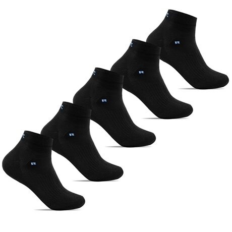 Product Image for Minfot Løperstrømper Tynne Lyocell 5-pk Svart