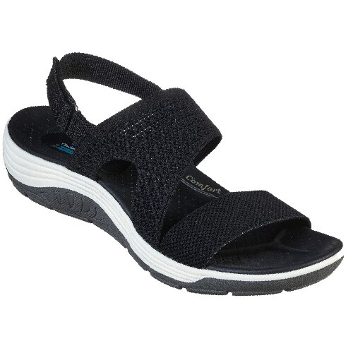 Black Reggae Cup Sandals Skechers Sandaler - Sko Til Dame Black Reggae Cup Sandals Skechers Sandaler - Sko Til Dame