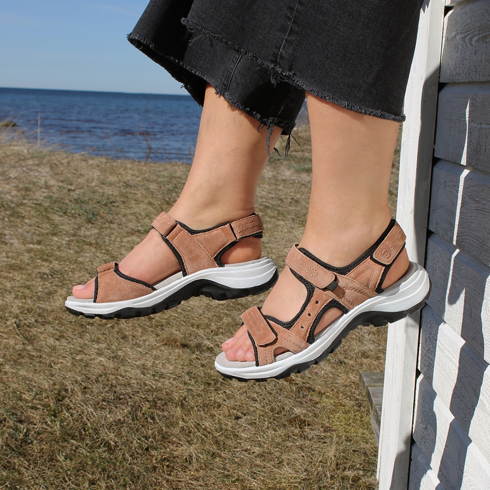 Minfot-Sandaler-Sandhamn-Dam-Mocka-Terracotta-kardborreband-justerbar-passform.jpg